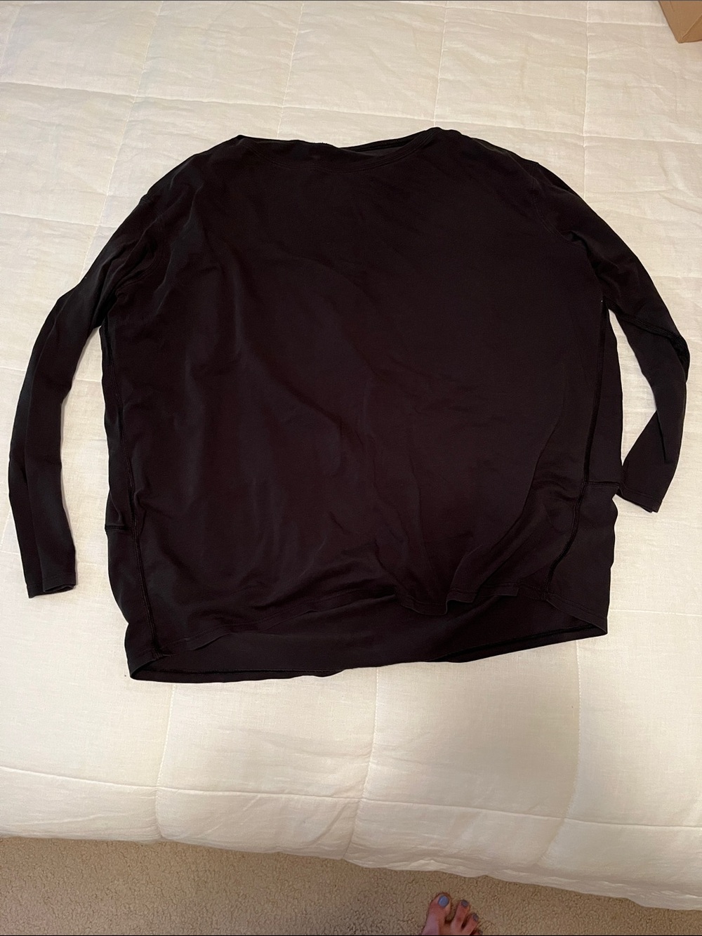 Lululemon Black Back in Action Long Sleeve